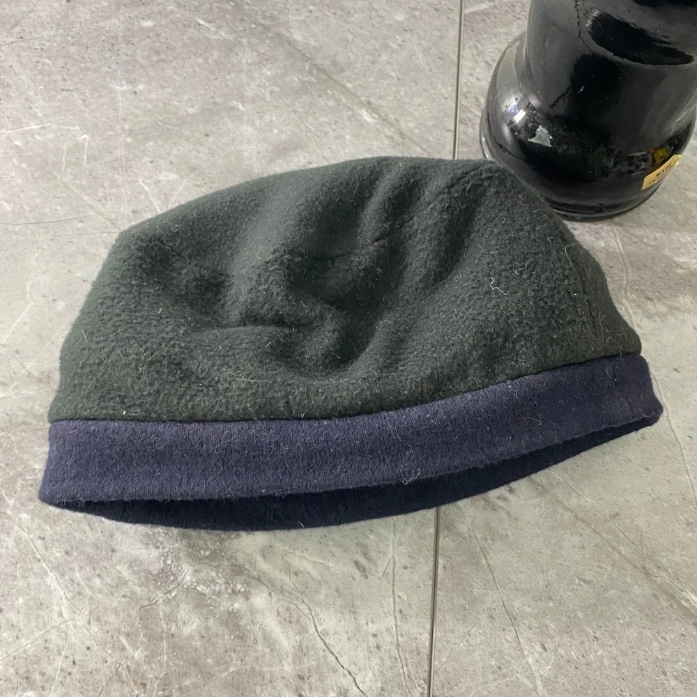Unique Patchwork Beanie Hat Women's Multi Color Wool Blend‎ Hippie Boho Small sz